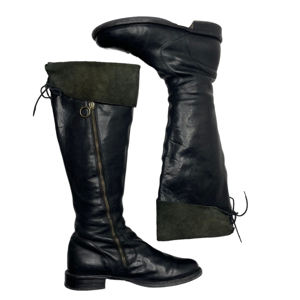 Fiorentini + Baker | Eternity 705 Knee High Boot in Black Leather 37.5